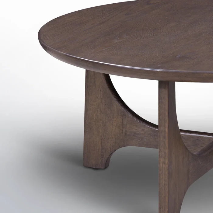 Modern Coffee Table with Flared Solid Wood Legs