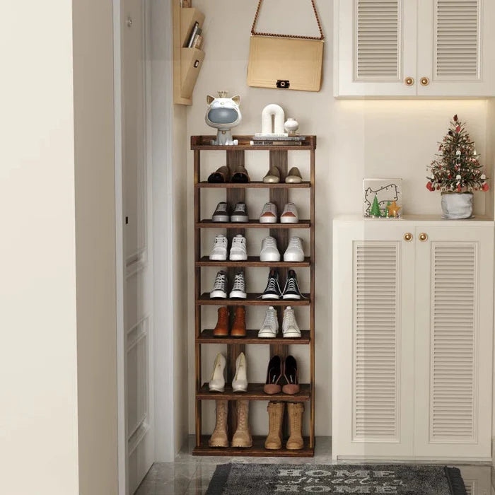 Modern Shoe Rack with Multiple Shelves for Efficient Storage ouch cart
