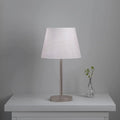 Modern & Sleek Stainless Steel Silver Finish Table Lamp 10 Inches - Ouch Cart
