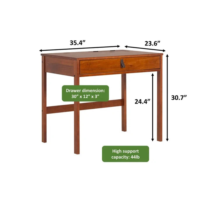 Modern Writing Desk with Spacious Surface and Practical Storage ouch cart
