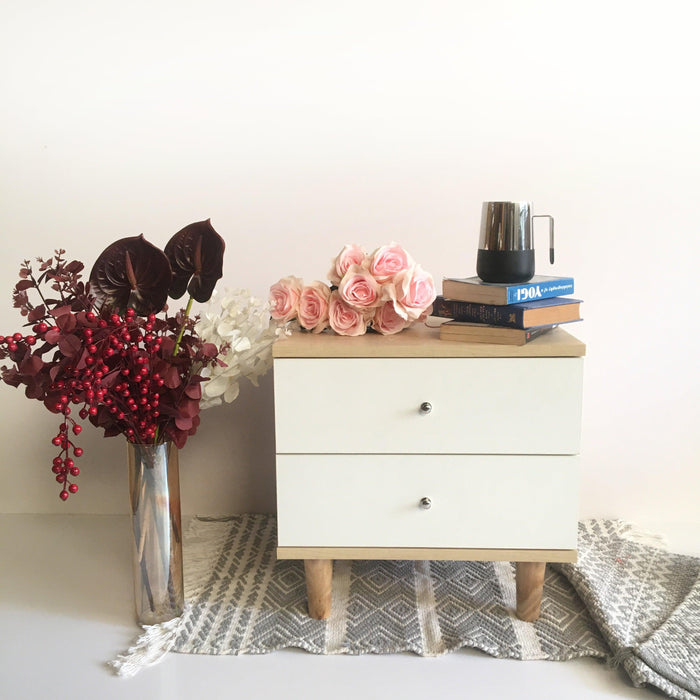 Multi Drawers Box Design Bedside Table/ Sofa Side Table / Coffee Table By Miza - Ouch Cart