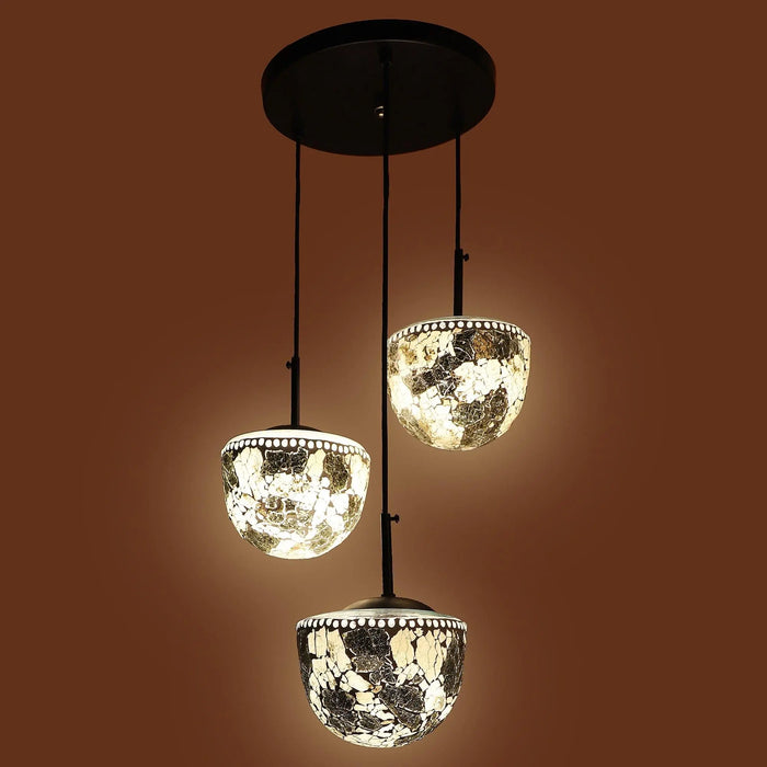 Multicolour Metal 3 Hanging Light - Ouch Cart