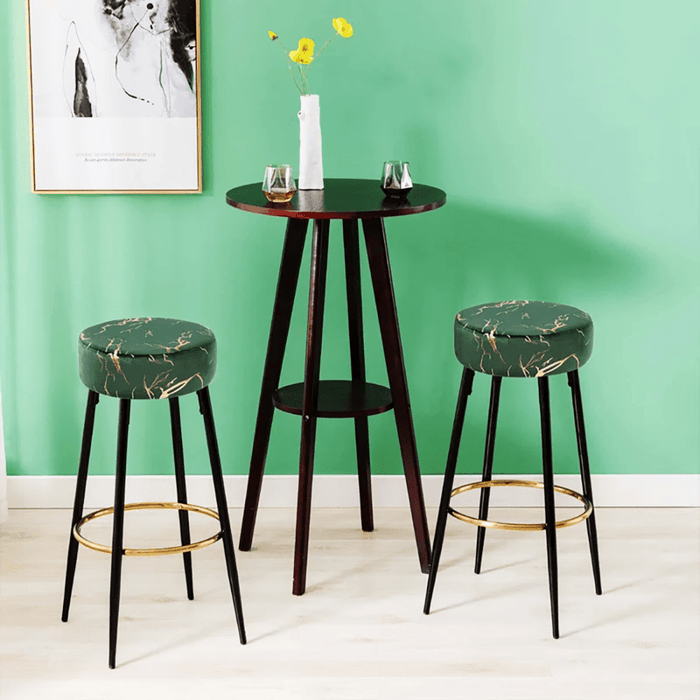 NAHMAN BAR STOOL GREEN SET OF 2 - Ouch Cart