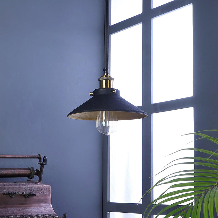 Nora Black Metal Single Hanging Light By Ss Lightings - Ouch Cart