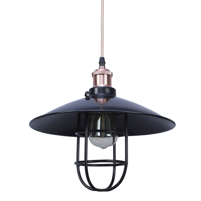 Nora Black Metal Single Hanging Light By Ss Lightings - Ouch Cart