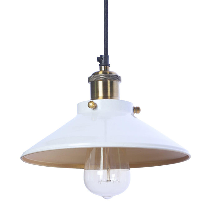 Nora White Metal Single Hanging Light By Ss Lightings - Ouch Cart