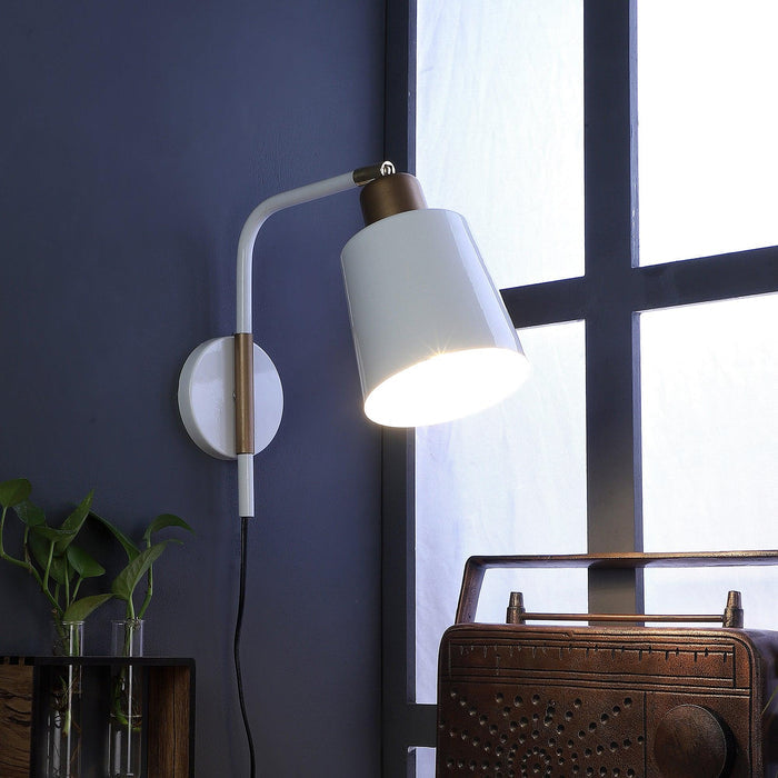 Norell White Metal Wall Light by SS Lightings - Ouch Cart
