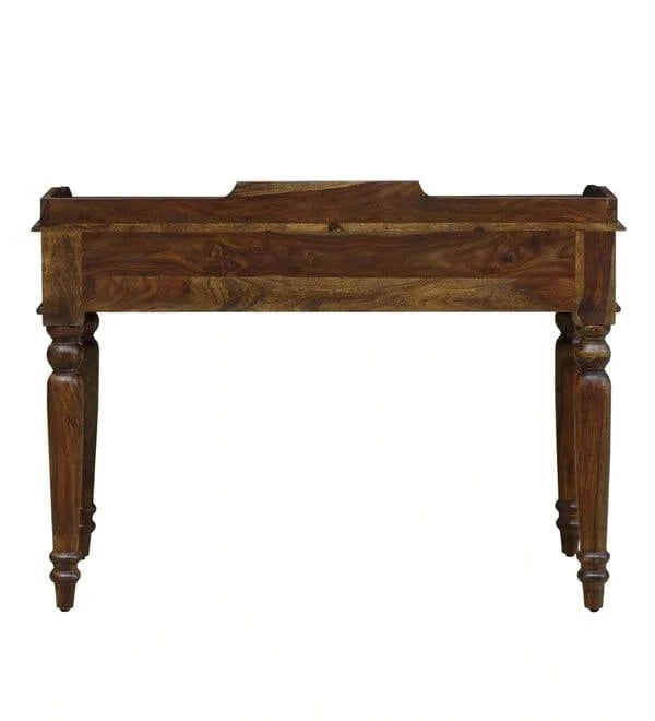Norma Solid Wood Writing Table In Provincial Teak Finish - Ouch Cart