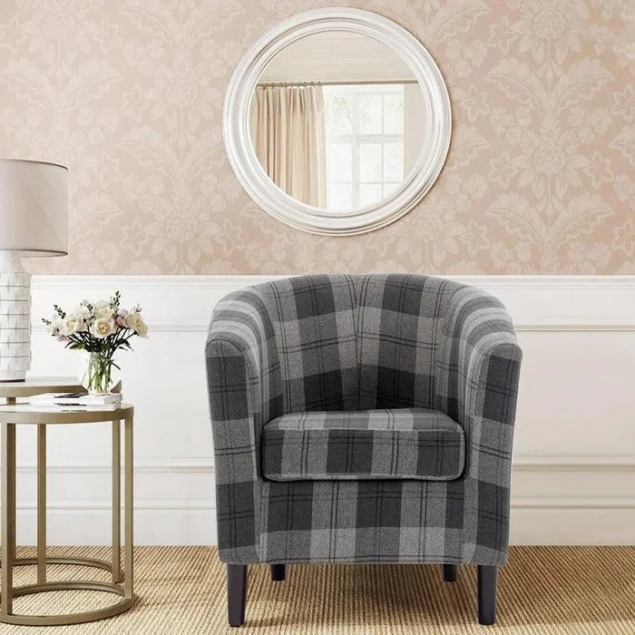 Oldfield Upholstered Barrel Chair - Ouch Cart
