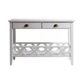 Olga Solid Wood Top Console Table Ouch Cart