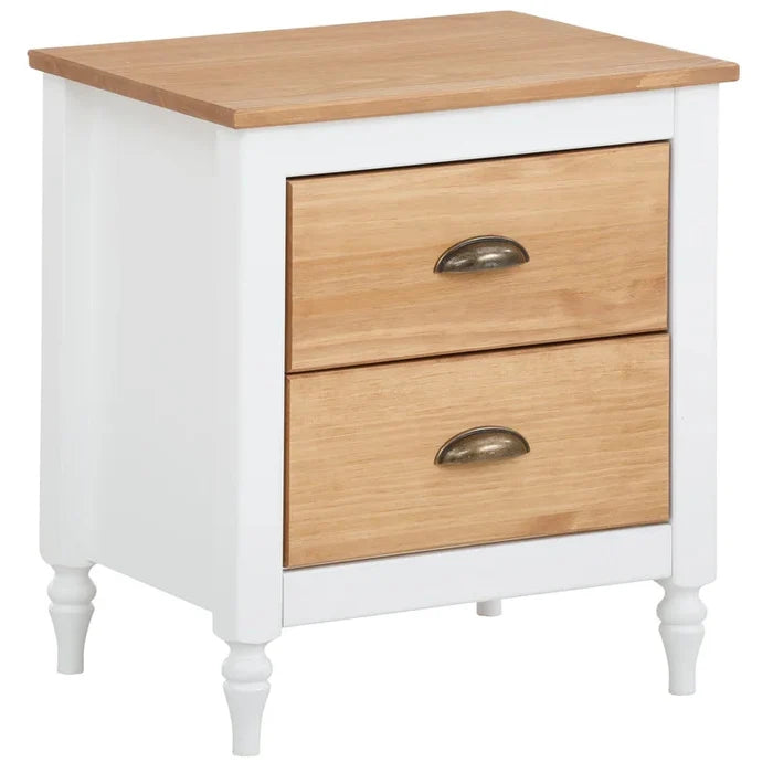 Oliver  2 Drawer Bedside Table Ouch Cart