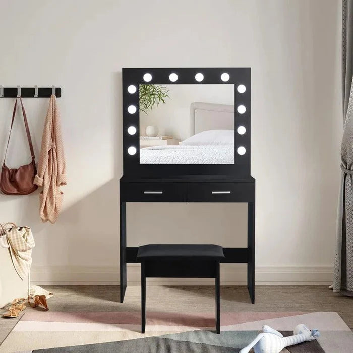 Oliver Dressing Table with Mirror - Ouch Cart