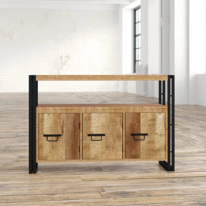 Oliver Solid Wood Top Console Table Ouch Cart