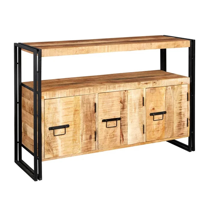 Oliver Solid Wood Top Console Table Ouch Cart