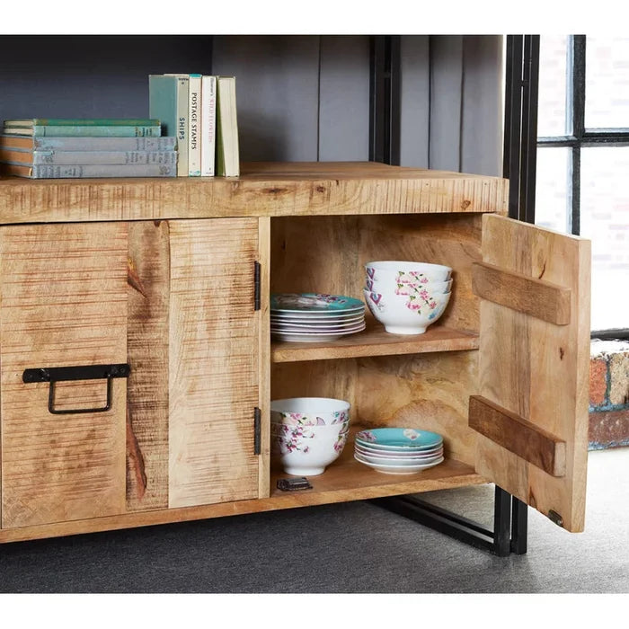Oliver Solid Wood Top Console Table Ouch Cart