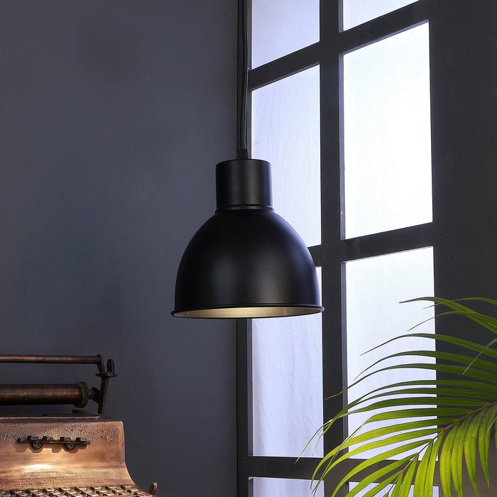 Opi Minimal Pastel Black Metal Single Hanging Light by SS Lightings - Ouch Cart