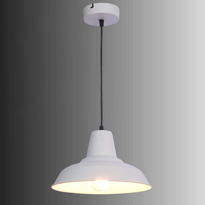 Opi Minimal Pastel White Metal Single Hanging Light by SS Lightings - Ouch Cart