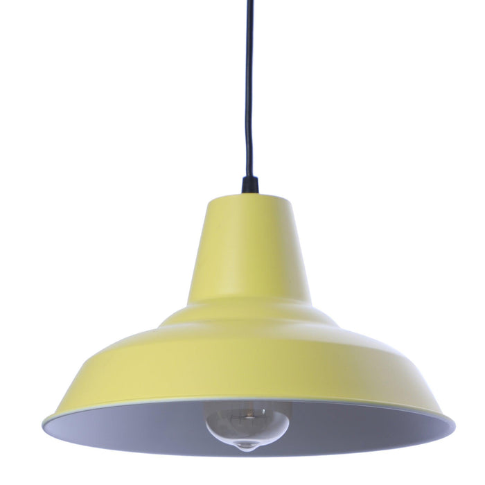 Opi Minimal Pastel Yellow Metal Single Hanging Light by SS Lightings - Ouch Cart