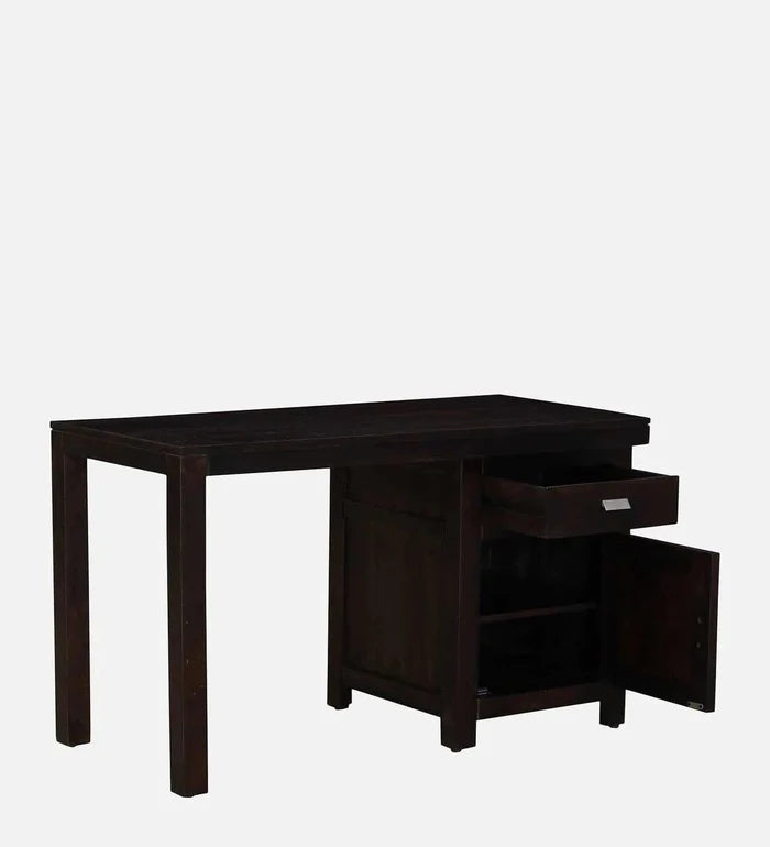 Oriel Sheesham Wood Writing Table In Warm Chestnut Finish, - Ouch Cart