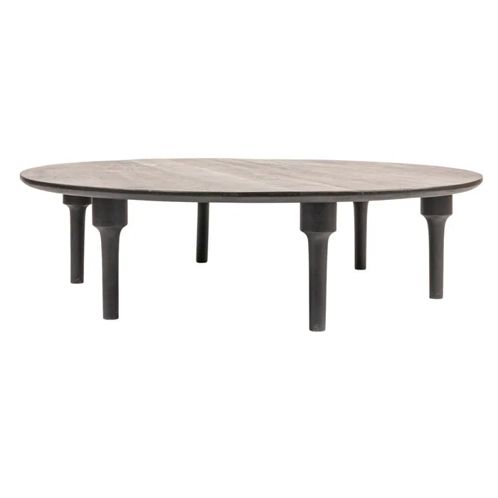 Oversized Round Mango Wood Coffee Table