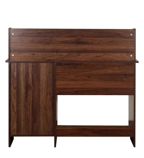 Paula Computer Table In Columbia Walnut Finish - Ouch Cart