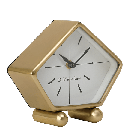 Penta Time Gold Table Clock - Ouch Cart
