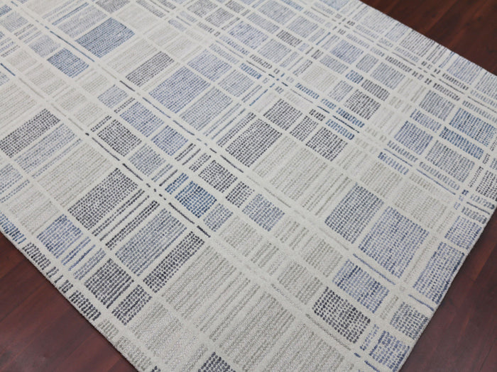 Pewter Wool Vector 5x8 Feet Hand-Tufted Carpet - Rug - Ouch Cart