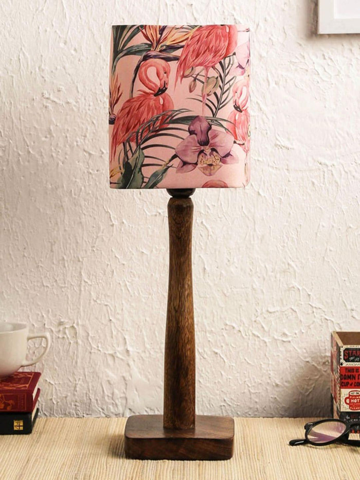 Pink Flamingo Wooden Lamp - Ouch Cart