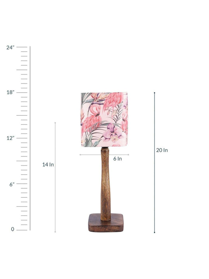 Pink Flamingo Wooden Lamp - Ouch Cart