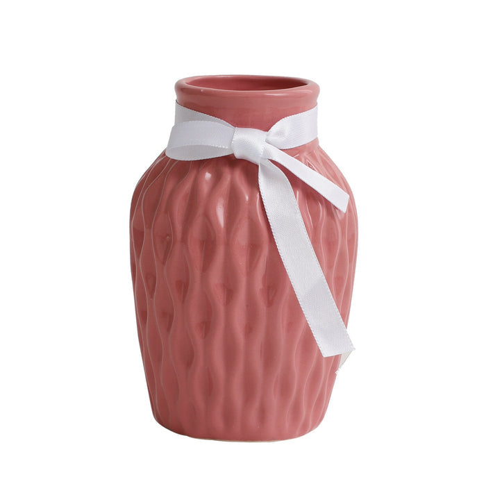 Pink WaveCera Vase M.M.I. OVERSEAS