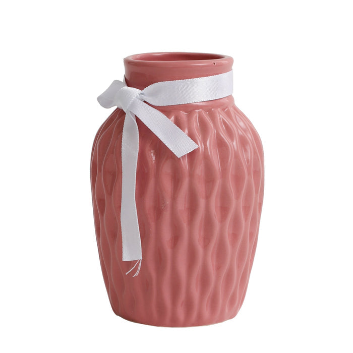 Pink WaveCera Vase M.M.I. OVERSEAS