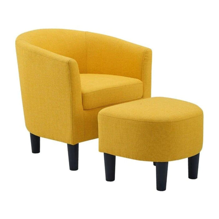 pitts accent chair with ottoman - Ouch Cart