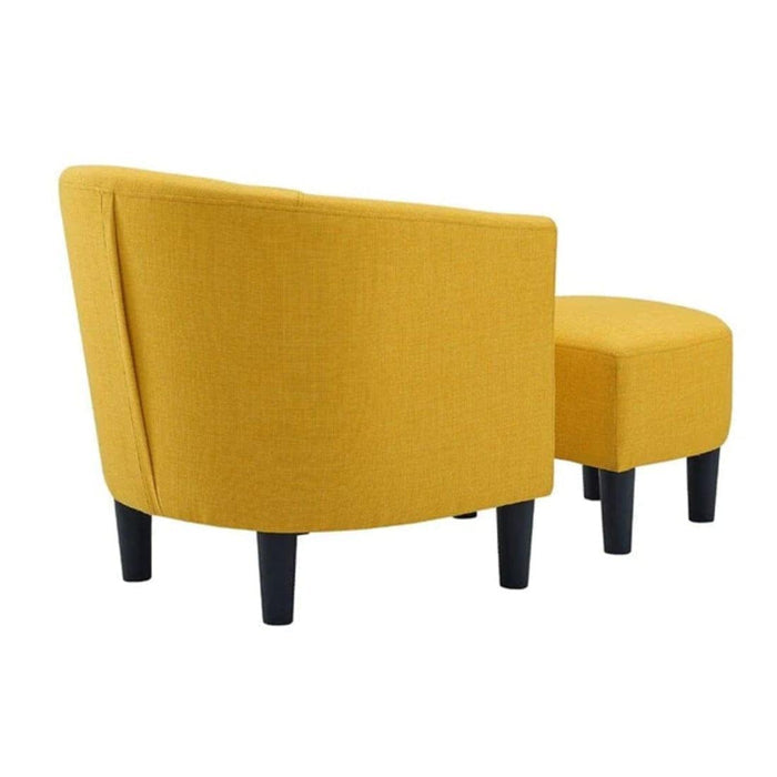 pitts accent chair with ottoman - Ouch Cart