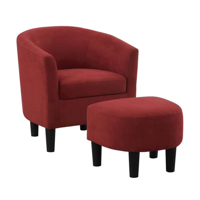 pitts accent chair with ottoman - Ouch Cart