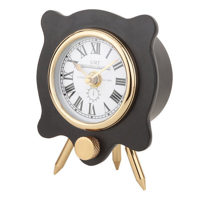 Pixel Pulse Table Clock Gold Black M.M.I. OVERSEAS