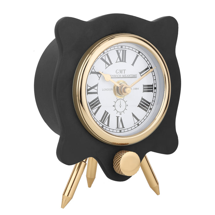 Pixel Pulse Table Clock Gold Black M.M.I. OVERSEAS