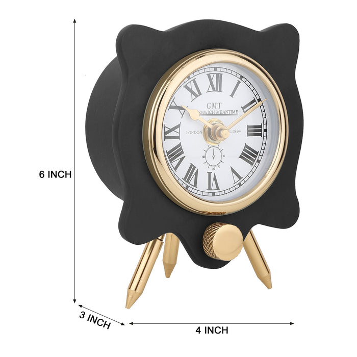 Pixel Pulse Table Clock Gold Black M.M.I. OVERSEAS