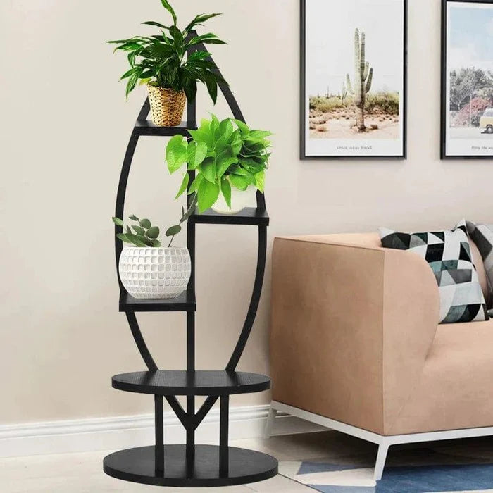 Plant Stand: Oval Shape Multi-Tiered Plant Stand - Ouch Cart
