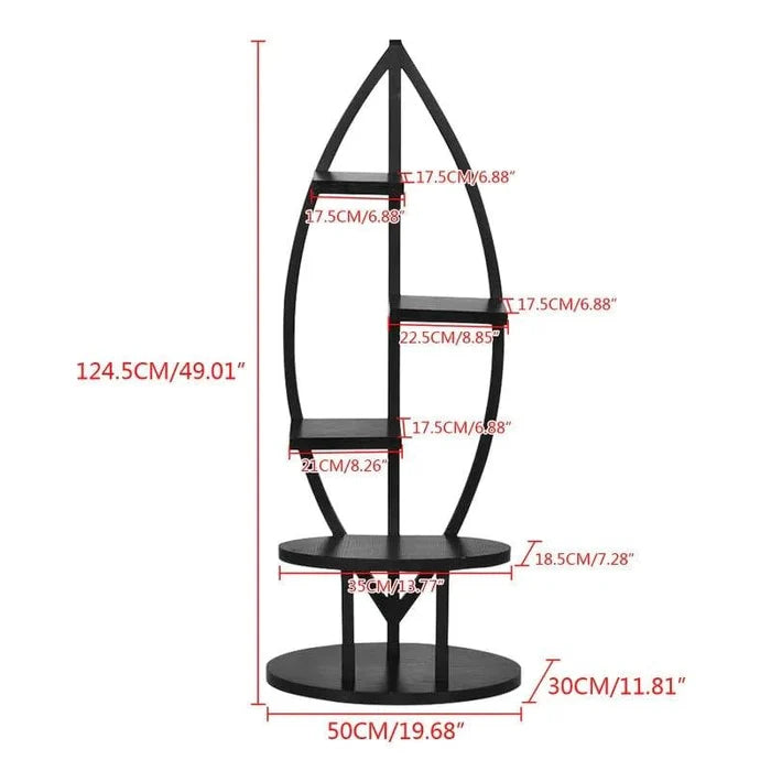 Plant Stand: Oval Shape Multi-Tiered Plant Stand - Ouch Cart