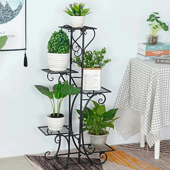 Plant Stand: Triangular Multi-Tiered Plant Stand - Ouch Cart