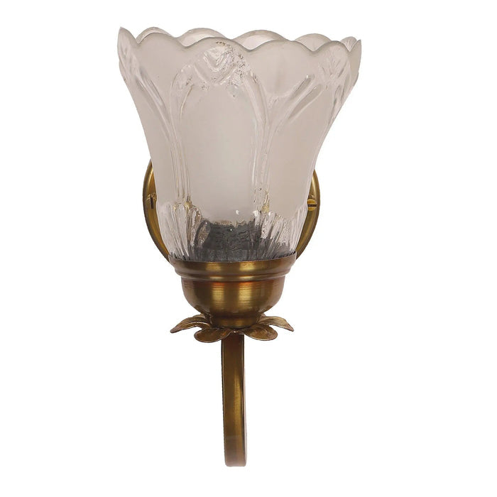 Prefect White And Gold Iron Wall Light - Ouch Cart