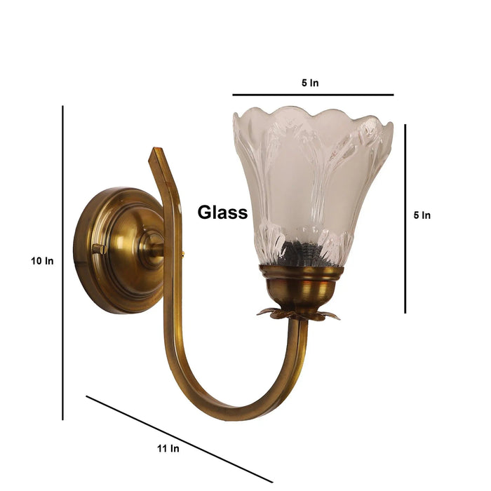 Prefect White And Gold Iron Wall Light - Ouch Cart