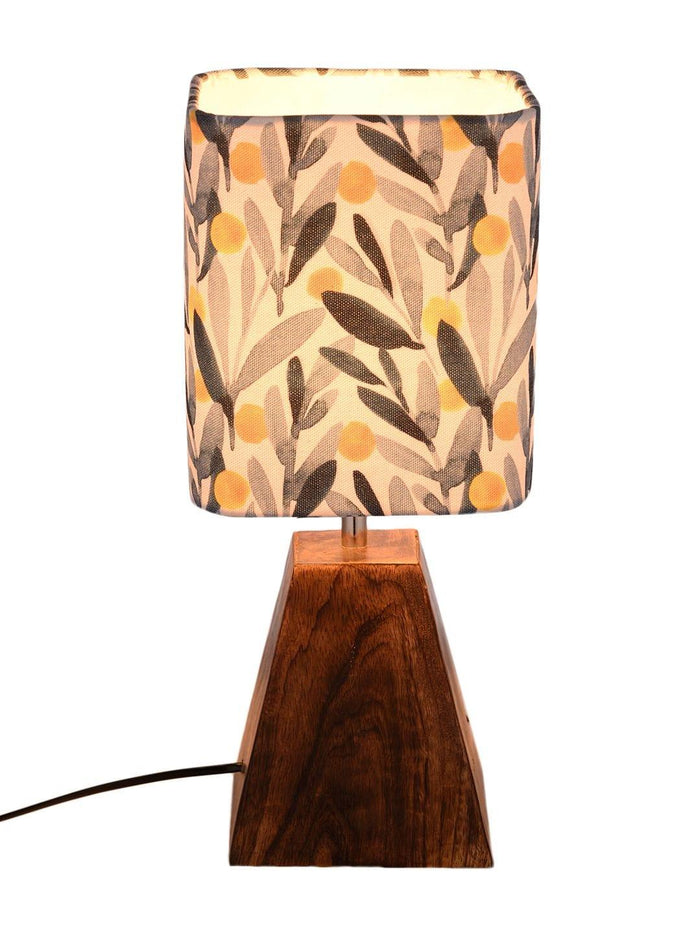 Pyramid Leafy Print Lamp - Ouch Cart