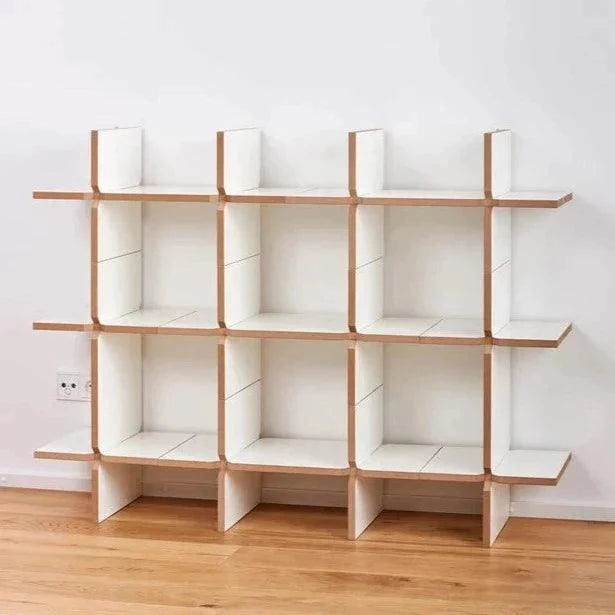 Quirky Modern Open Book Shelf/Shoe Rack Unit For Lobby/Passage/Living Room By Miza - Ouch Cart