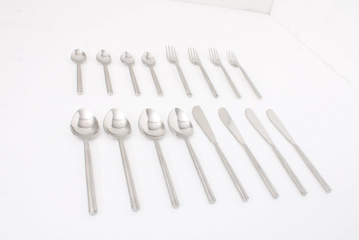 Radiant Reflections Silver Cutlery Set of 16 - Ouch Cart