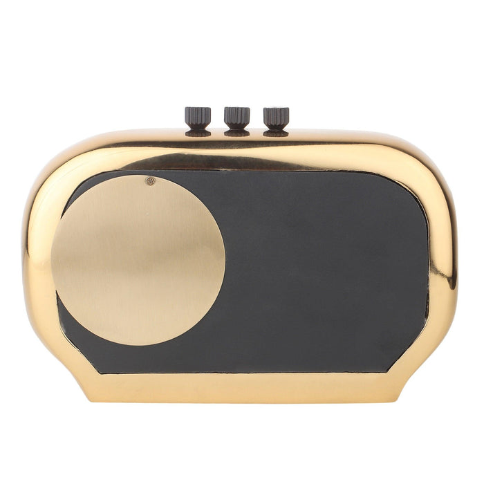 Radio Reverie Table Clock in Gold - Ouch Cart