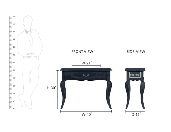 Rectangle Design Sheesham Wood console table With Drawer - Ouch Cart
