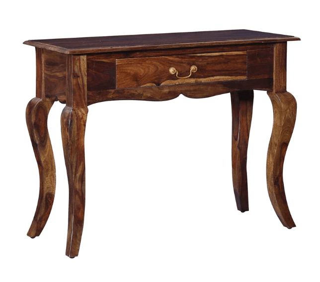 Rectangle Design Sheesham Wood console table With Drawer - Ouch Cart