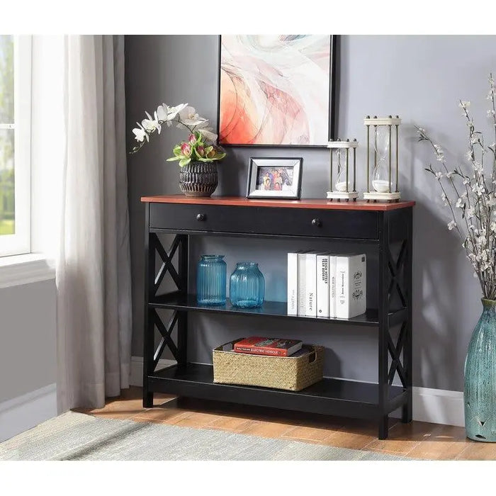 Rectangular Shape Wooden Console Table with Drawer - Ouch Cart