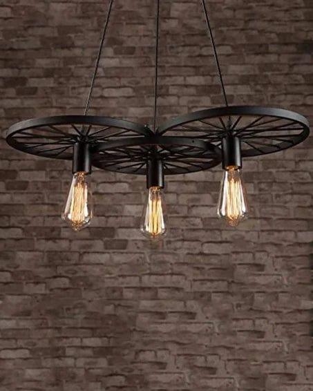 Retro Decorative Wheel Hanging Vintage Industrial Pendants - Ouch Cart